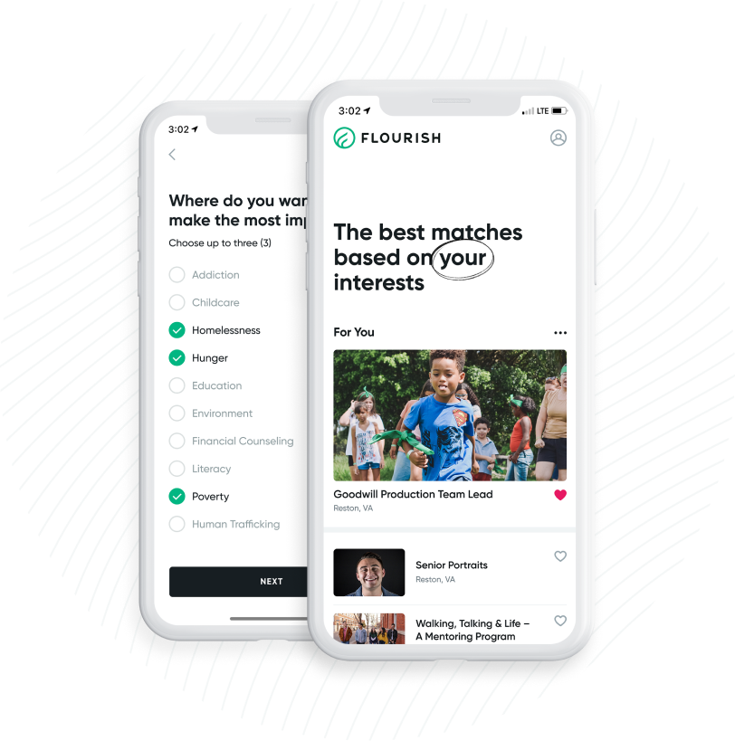 iPhone Showing Flourish App