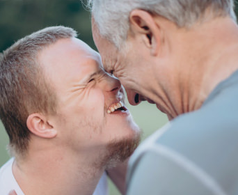 Father and son photo