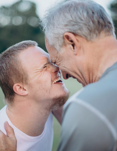 Father and son photo